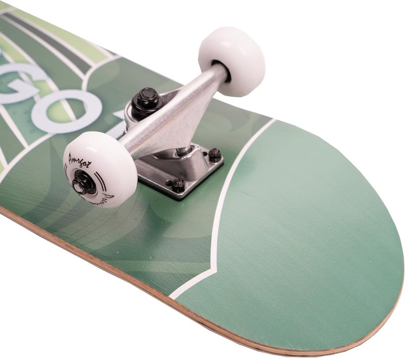 Amrgot Skateboards for Beginners,31 * 8 inches Complete Skateboards for Kids,Boys,Girls and Adults,7 Layer Maple Wood,Double Kick Deck Concave Standard and Tricks Skateboard - Image 4